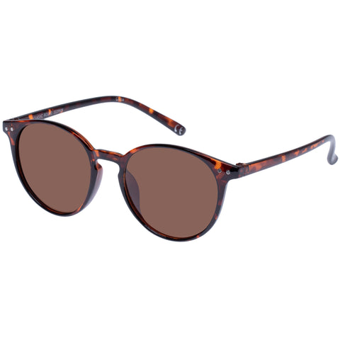 Solarized Classic Round Dark Tort Uni-Sex Round Sunglasses | Eyewear Index