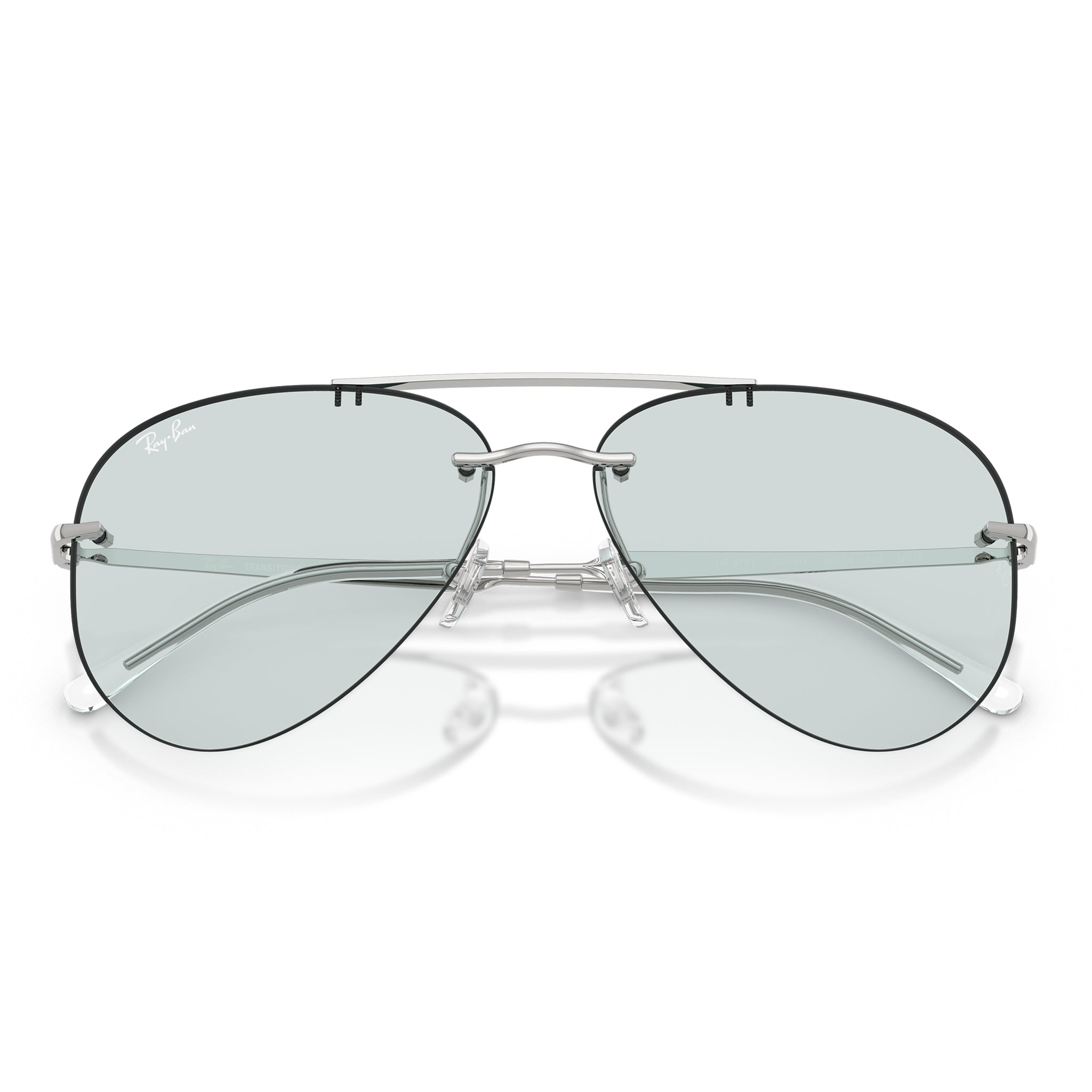 Ray-Ban Rb3791 003m1 59 Silver Uni-Sex Aviator Sunglasses | Eyewear Index
