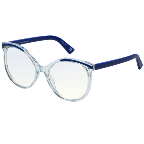 The Book Club The Tower Of Fun Clear Female Round Readers | Eyewear Index