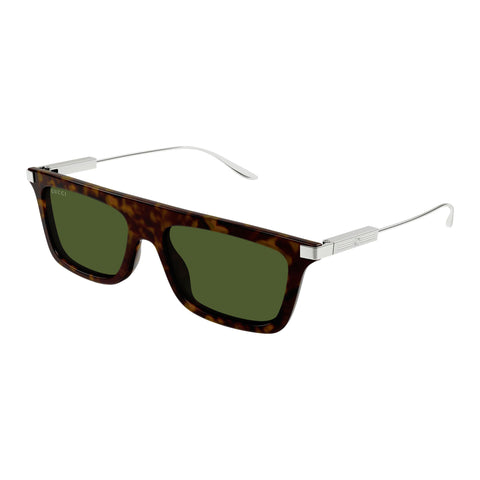 Gucci Gg1437s Havana Male Rectangle Sunglasses | Eyewear Index