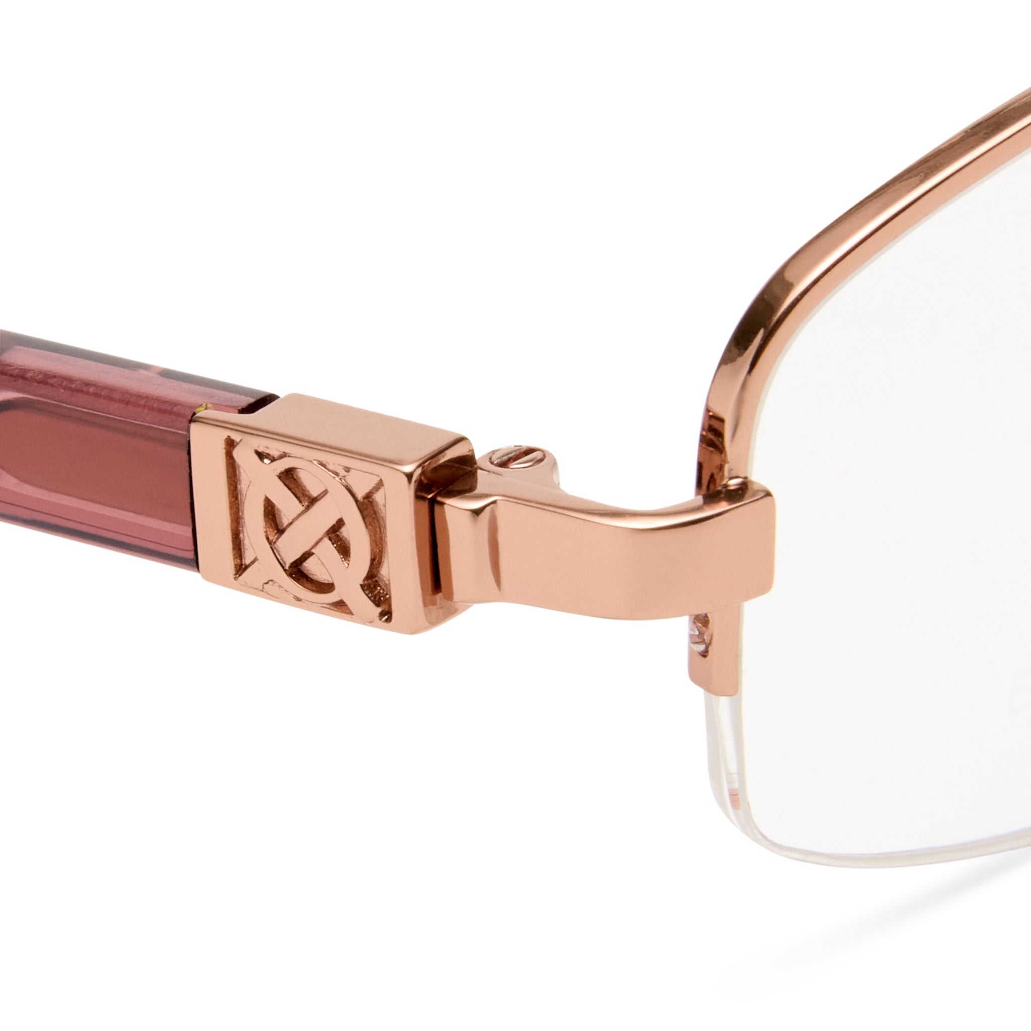 Oroton Sundra Rose Brown Female Rectangle Optical Frames | Eyewear Index