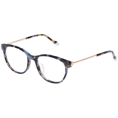 Le Specs Gazillionaire Navy Tort Female Round Optical Frames | Eyewear Index