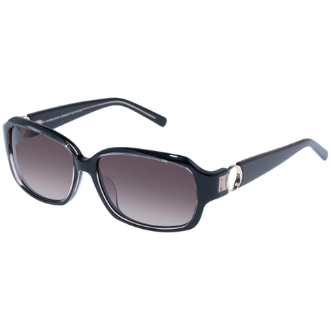 Oroton Everleigh Midnight Pearlised Aubergine Female Wrap Sunglasses | Eyewear Index