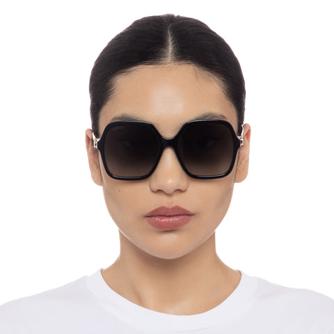 Gucci Gg1072sa Black Female Square Sunglasses | Eyewear Index