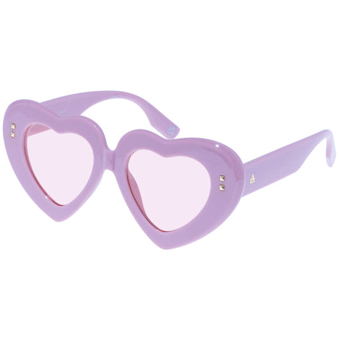 Aire Venus Candy Pink Female Round Sunglasses | Eyewear Index