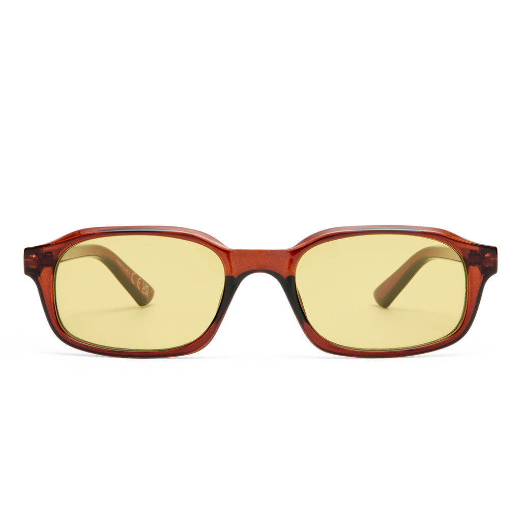 Aire Kinetic Auburn Uni-Sex Rectangle Sunglasses | Eyewear Index