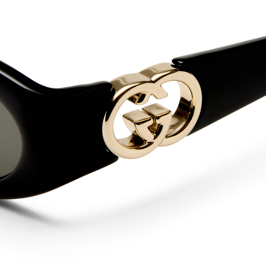 Gucci Gg1660s Black Female Oval Sunglasses | Eyewear Index