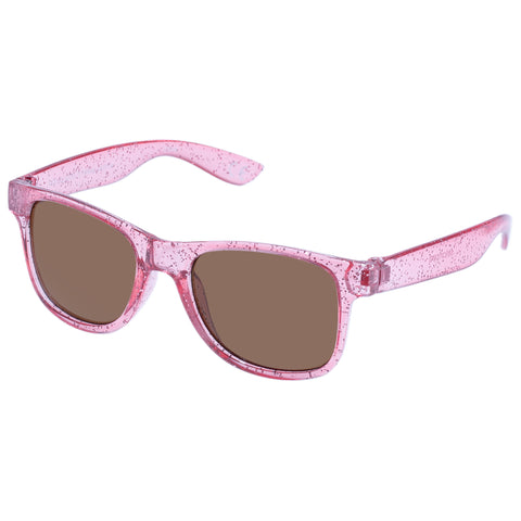 Solarized Kids Classic D Frame Pink Glitter Female D-Frame Sunglasses | Eyewear Index