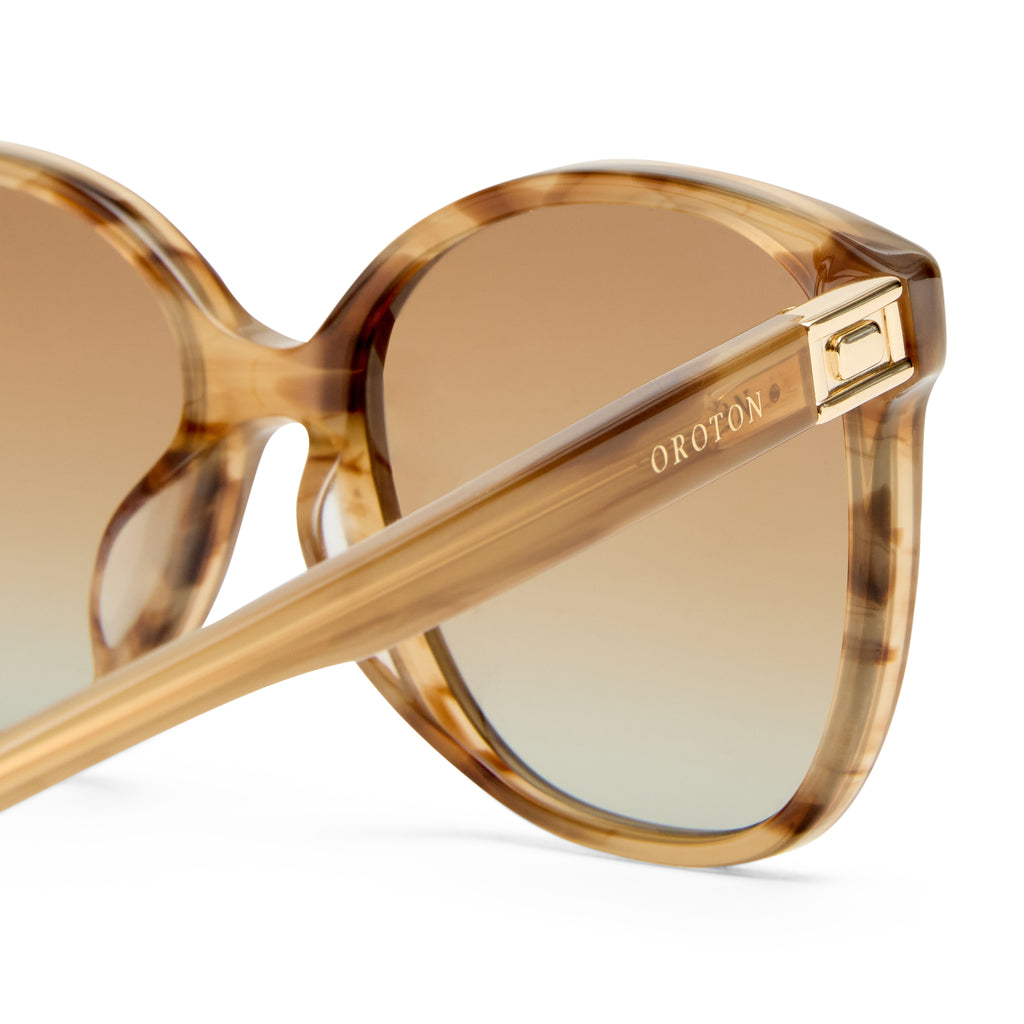 Oroton Vespera Desert Horn Female Square Sunglasses | Eyewear Index