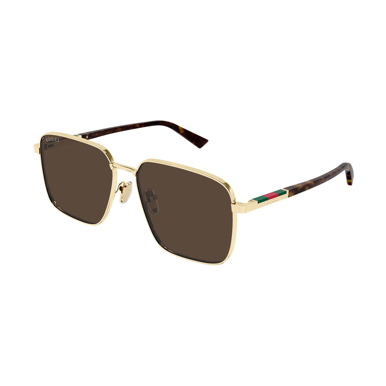 Gucci Gg1965sk Gold Male Rectangle Sunglasses | Eyewear Index