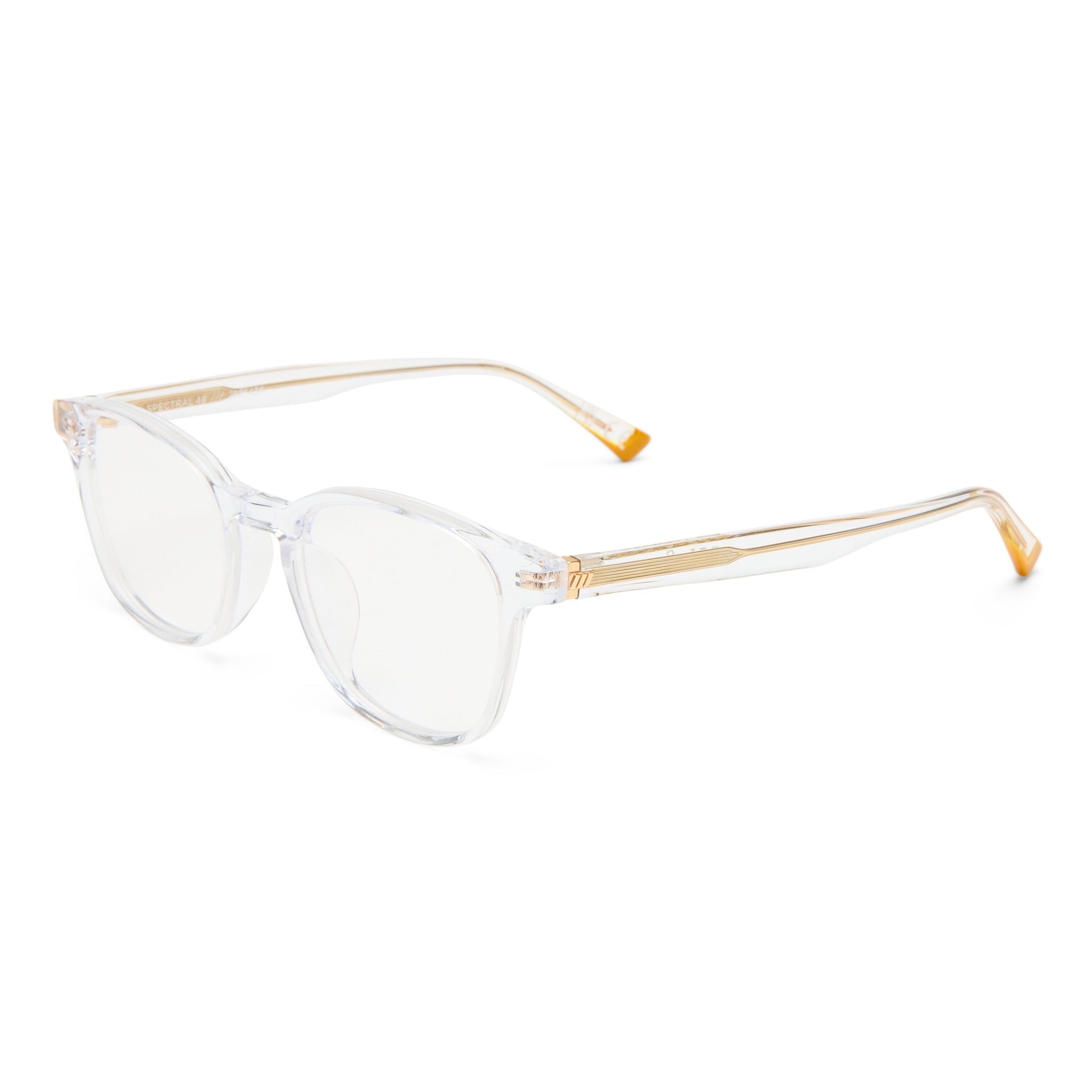 Le Specs Spectral 48 Clear Uni-Sex Round Optical Frames | Eyewear Index