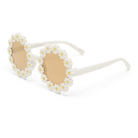 Solarized Kids Daisy Chain White Female Novelty Sunglasses | Eyewear Index