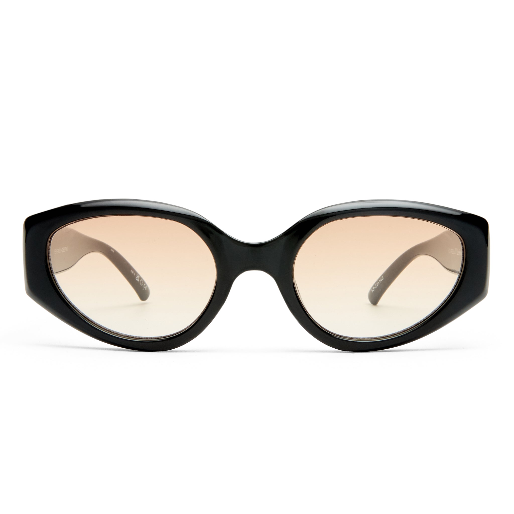 Le Specs Fevered + Black Female Oval Sunglasses | Eyewear Index