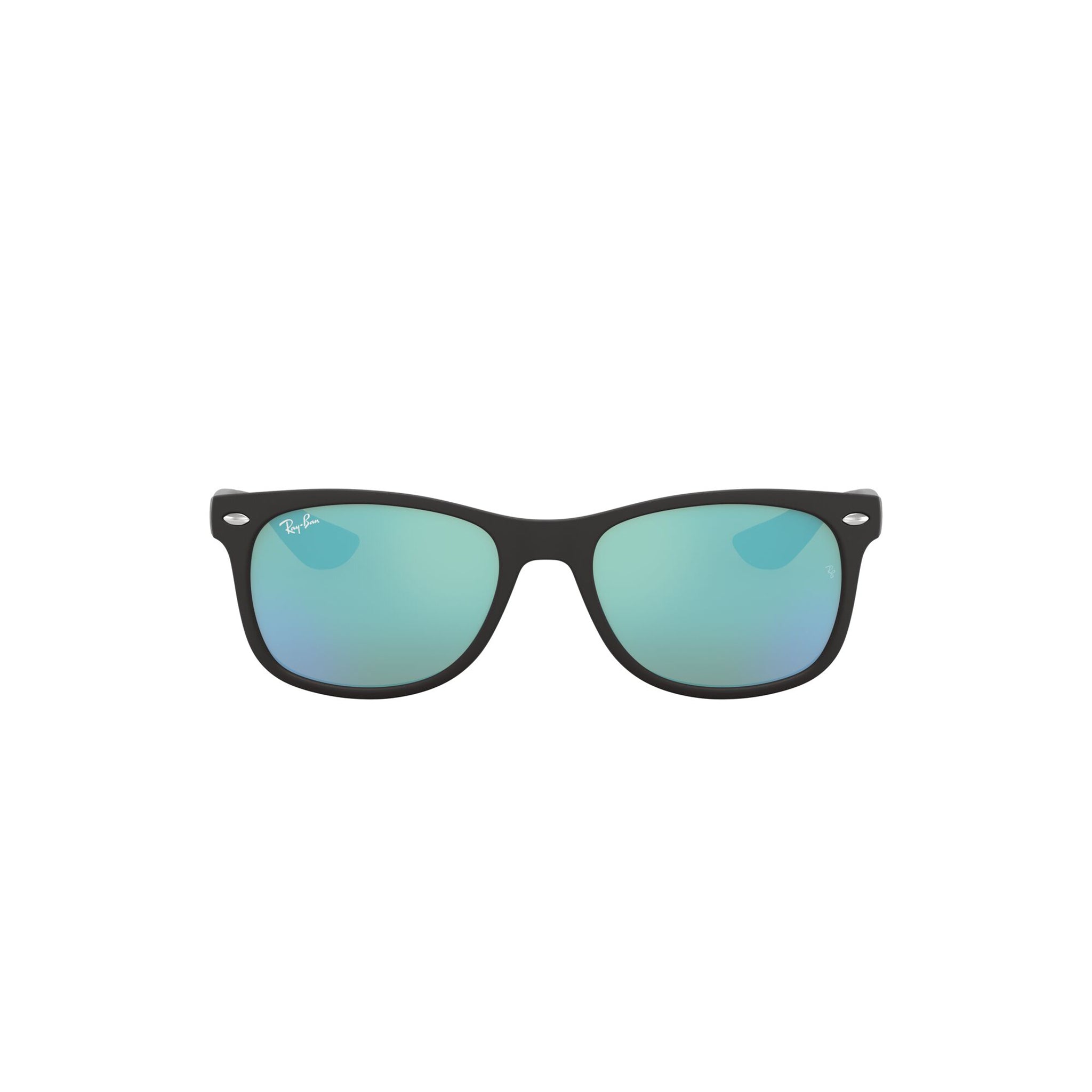 Ray-Ban Junior Wayfarer 9052s 100s55 Black Uni-Sex D-Frame Sunglasses | Eyewear Index