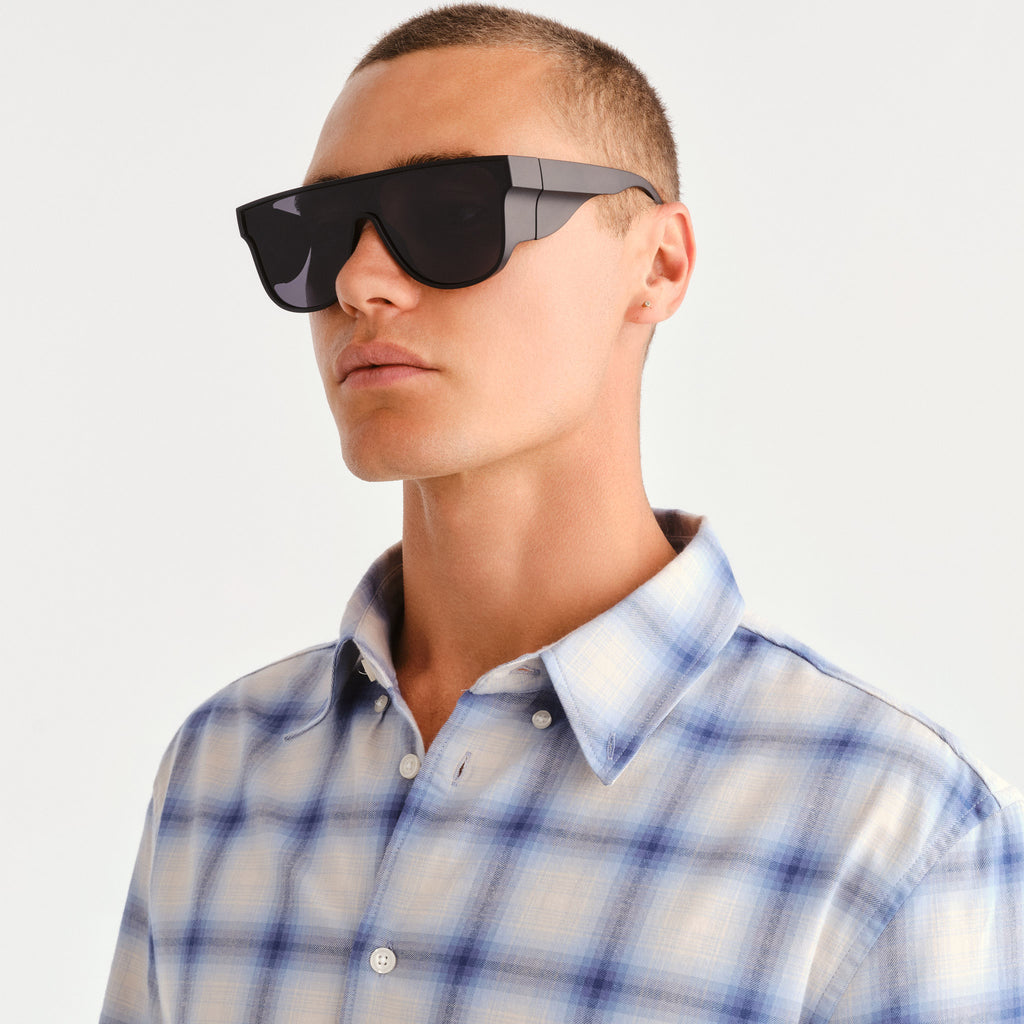 Cancer Council Maleny Matte Black Uni-Sex Shield Sunglasses | Eyewear Index