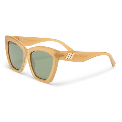 Le Specs Vamos Caramel Female Cat-Eye Sunglasses | Eyewear Index