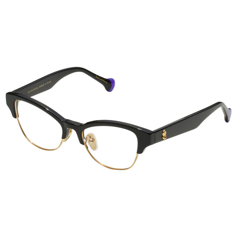 Camilla Out Of Office Black Female Cat-Eye Optical Frames | Eyewear Index