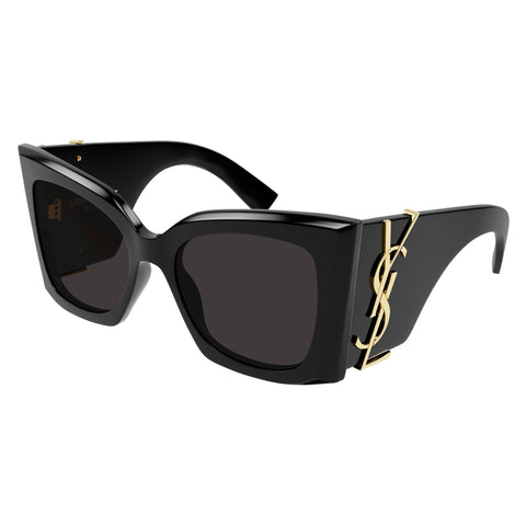 Saint Laurent Slm119blaze Black Female Cat-Eye Sunglasses | Eyewear Index