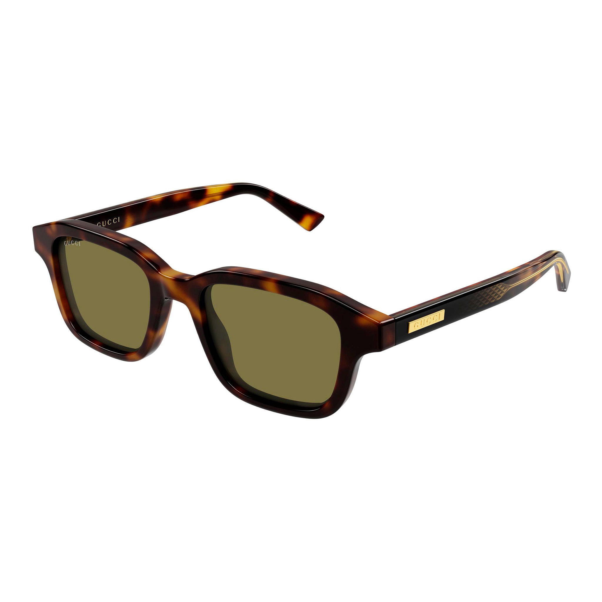 Gucci Gg2247s Havana Male Rectangle Sunglasses | Eyewear Index