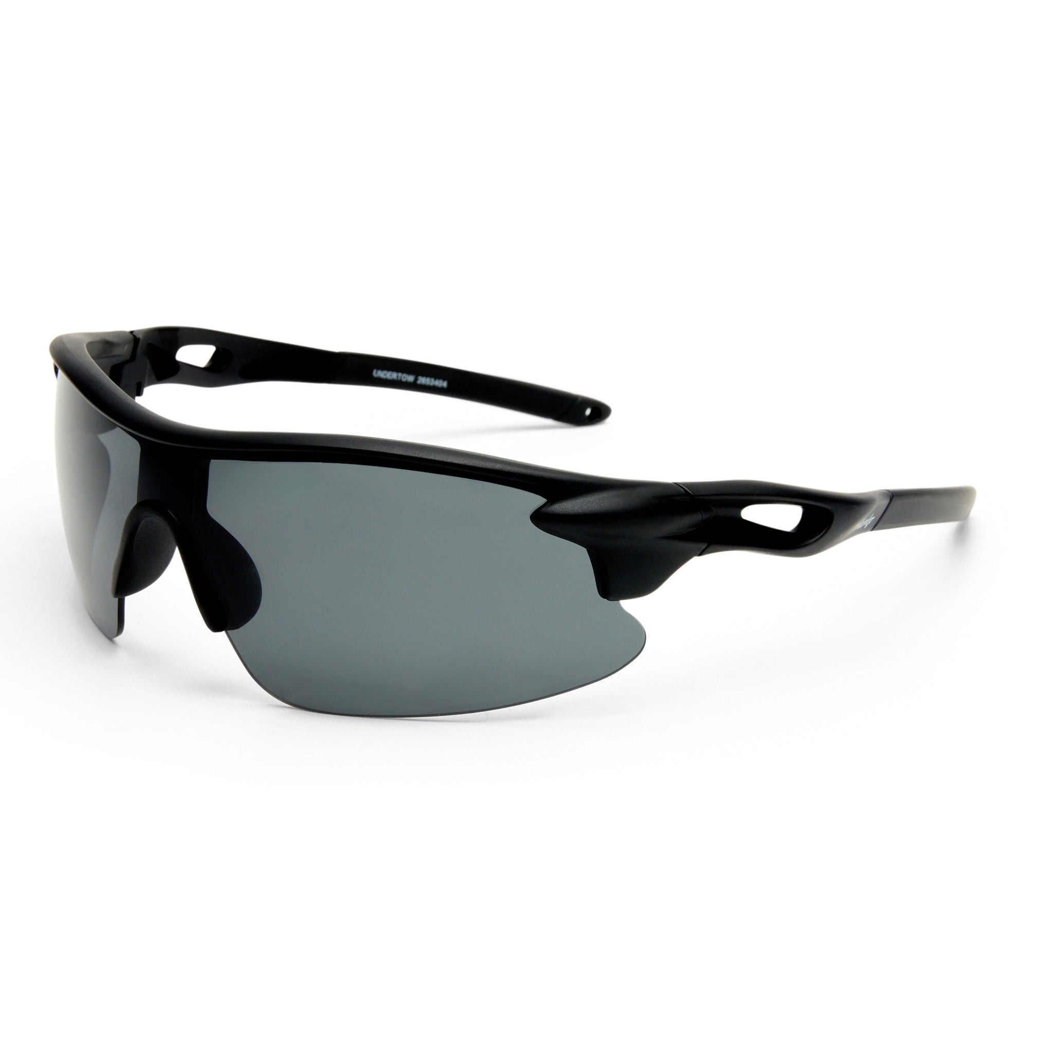 Mambo Undertow Matte Black Uni-Sex Wrap Sunglasses | Eyewear Index