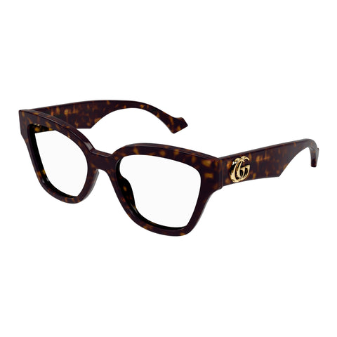 Gucci Gg1424o Havana Female Round Optical Frames | Eyewear Index