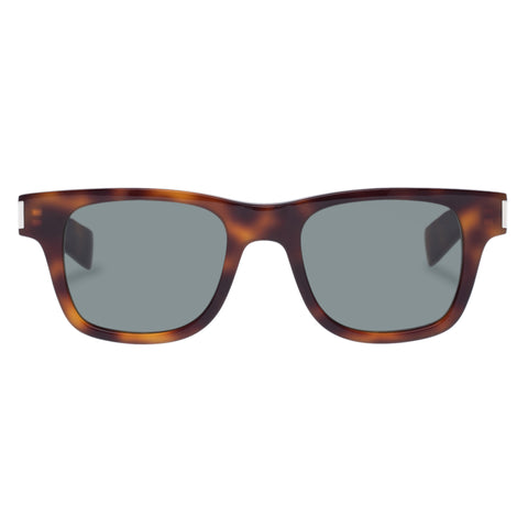 Saint Laurent Sl564 Havana Uni-Sex Rectangle Sunglasses | Eyewear Index