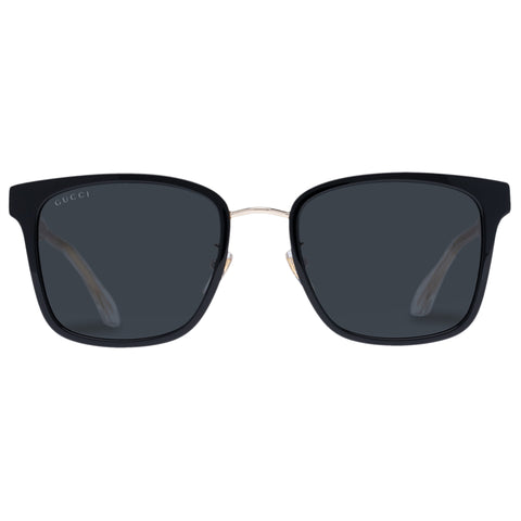 Gucci Gg0563skn Black Male Rectangle Sunglasses | Eyewear Index