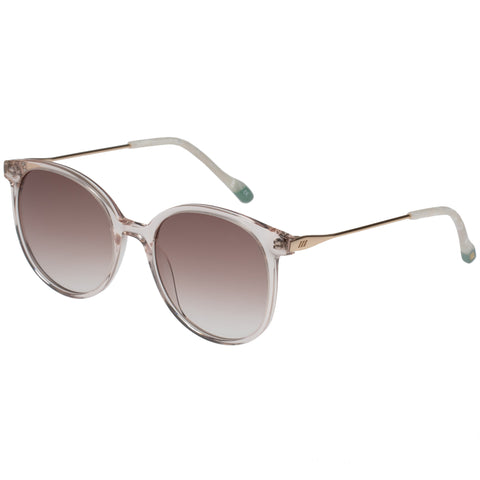 Le Specs Mombasa Sand Female Round Sunglasses | Eyewear Index