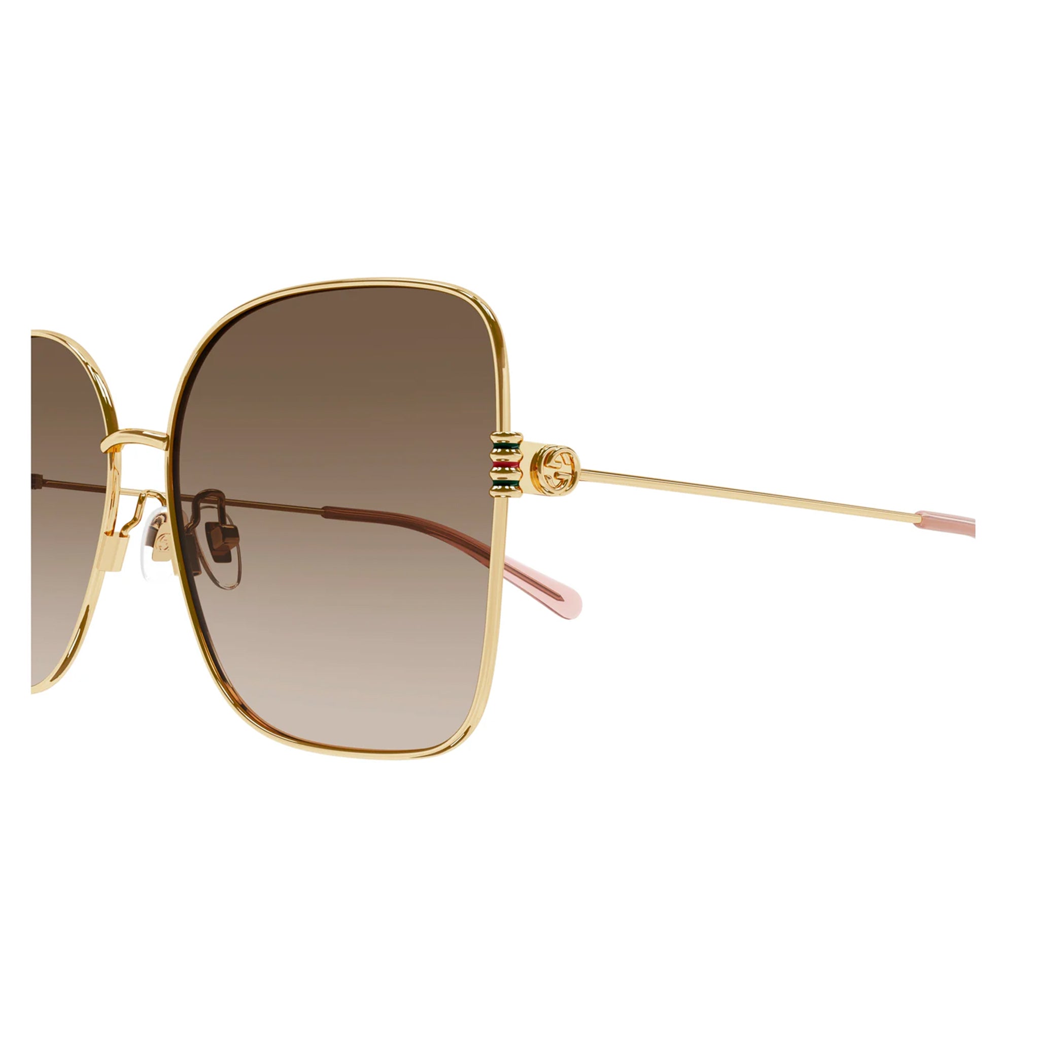 Gucci Gg1282sa Gold Female Square Sunglasses | Eyewear Index