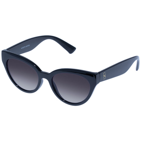 Fiorelli Katelyn Black Female Cat-Eye Sunglasses | Eyewear Index