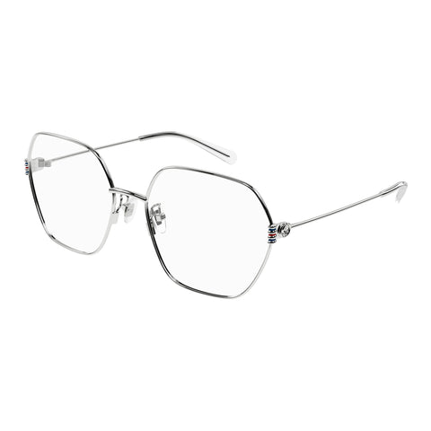 Gucci Gg1285o Silver Female Square Optical Frames | Eyewear Index