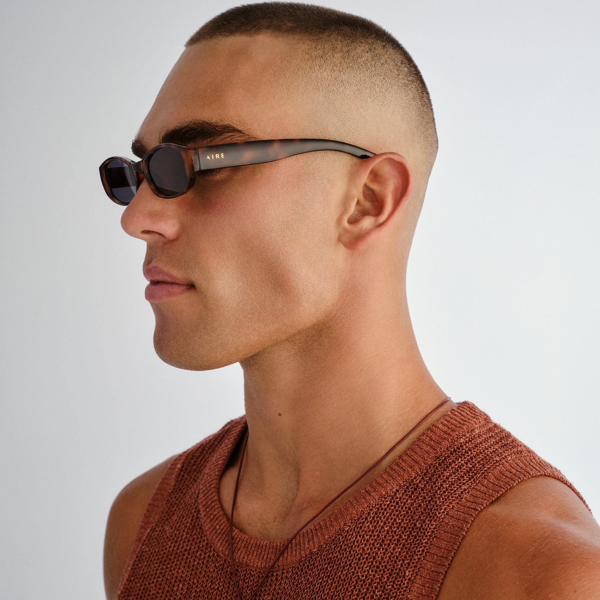 Aire Caellum Dark Tort Uni-Sex Oval Sunglasses | Eyewear Index