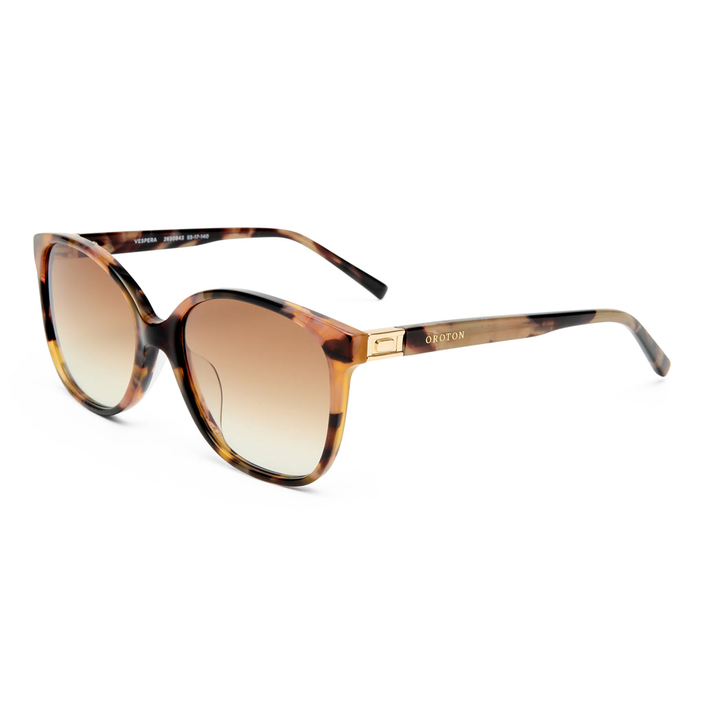 Oroton Vespera Amberstone Tort Tan Female Square Sunglasses | Eyewear Index
