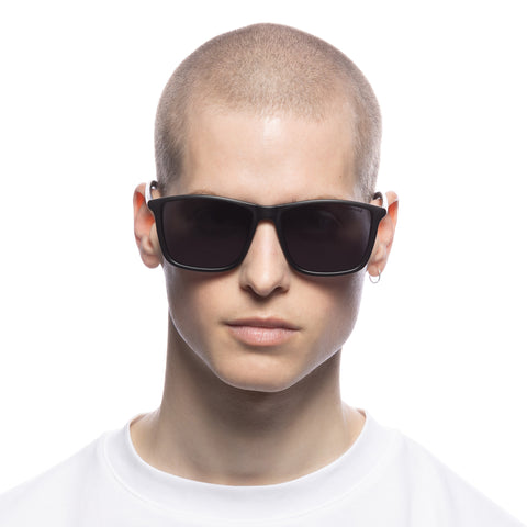 Solarized Deep Square Matte Black Male Square Sunglasses | Eyewear Index