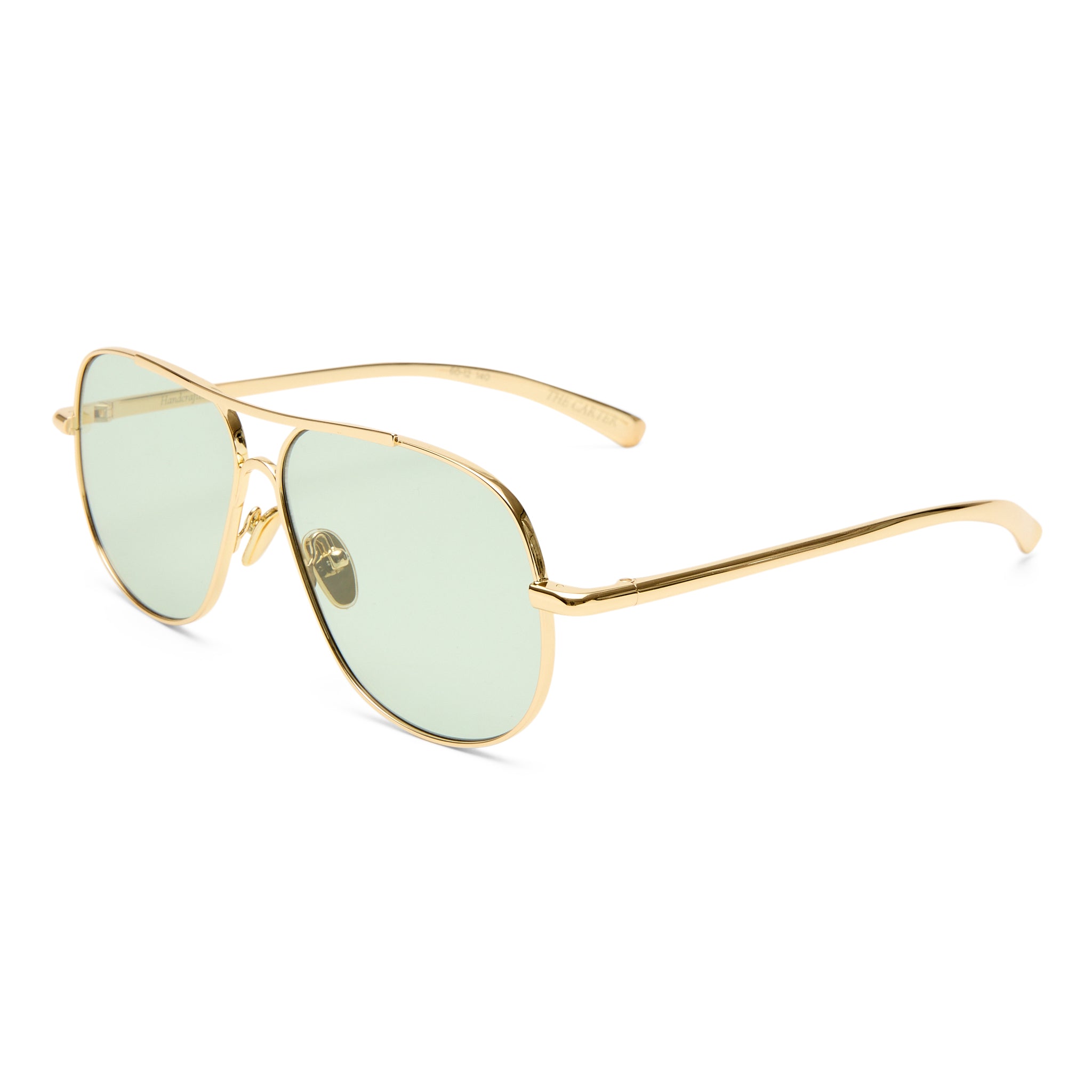 Luv Lou The Carter Bright Gold Female Aviator Sunglasses | Eyewear Index
