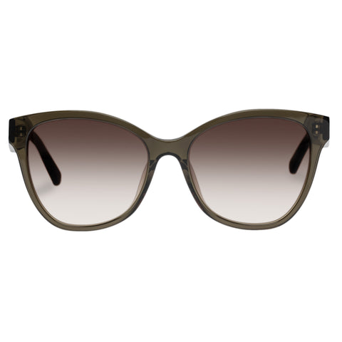 Oroton Rowan Khaki Female Cat-Eye Sunglasses | Eyewear Index