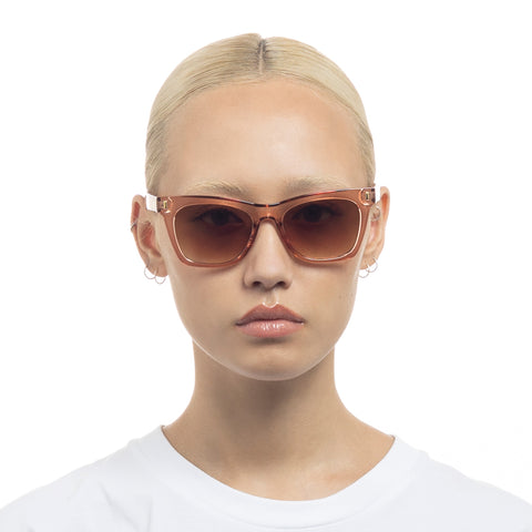 Aire Bellatrix Biscuit Female Cat-Eye Sunglasses | Eyewear Index