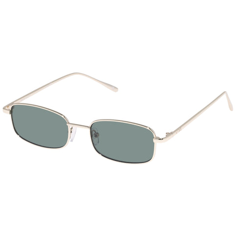 Aire Decan Gold Uni-Sex Rectangle Sunglasses | Eyewear Index