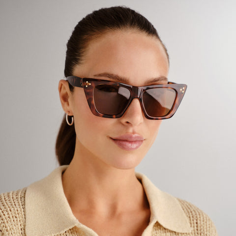 Cancer Council Magenta Dark Tort Female Cat-Eye Sunglasses | Eyewear Index