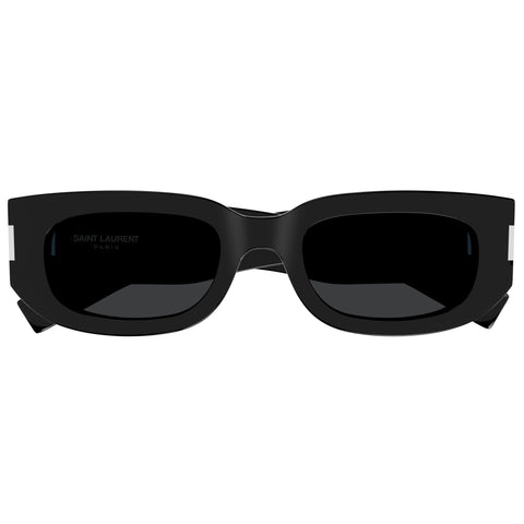 Saint Laurent Sl697 Black Uni-Sex Round Sunglasses | Eyewear Index