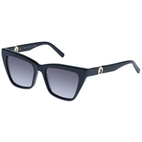 Oroton Bexley Black Female Cat-Eye Sunglasses | Eyewear Index