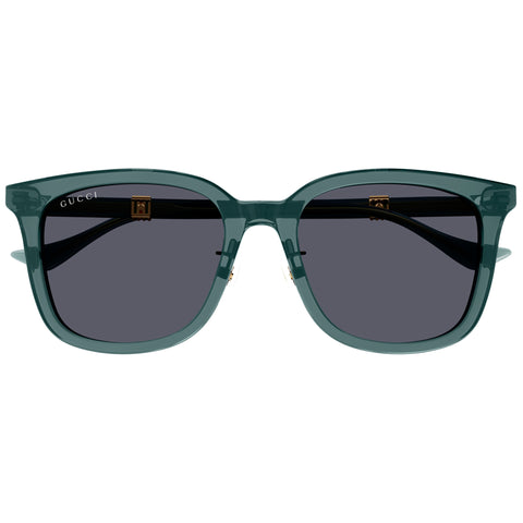 Gucci Gg1498sk Green Male Rectangle Sunglasses | Eyewear Index