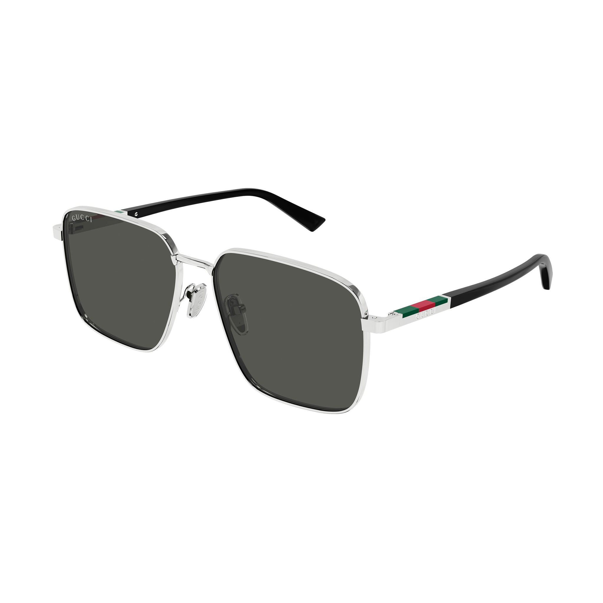 Gucci Gg1965sk Silver Male Rectangle Sunglasses | Eyewear Index