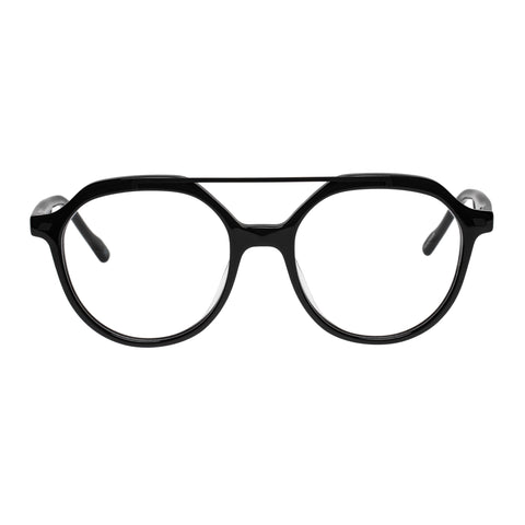 Le Specs Paranormal Alt Fit Black Uni-Sex Aviator Optical Frames | Eyewear Index