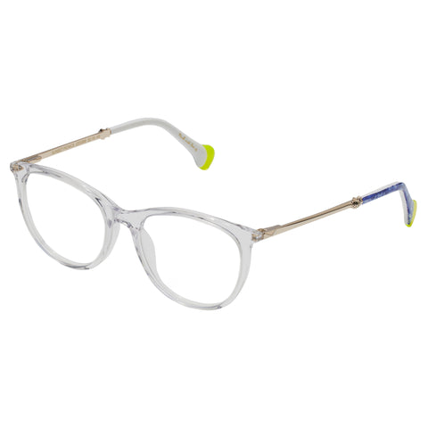 Camilla Sunset Picnics Clear Positano Print Female Round Optical Frames | Eyewear Index