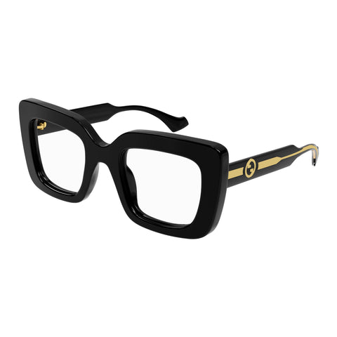 Gucci Gg1554o Black Female Rectangle Optical Frames | Eyewear Index