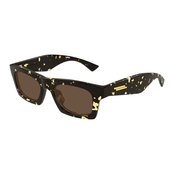 Bottega Veneta Bv1457s Havana Uni-Sex Rectangle Sunglasses