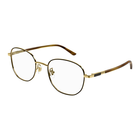 Gucci Gg1352o Gold Male Square Optical Frames | Eyewear Index