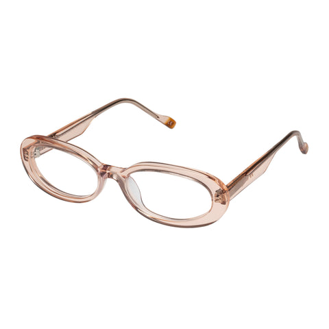 Le Specs Outskirt Blush Female Oval Optical Frames | Eyewear Index