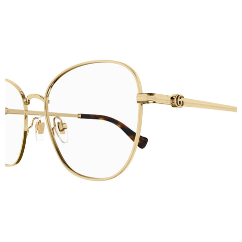 Gucci Gg1418o Gold Female Cat-Eye Optical Frames | Eyewear Index